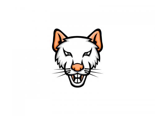 Albino Laboratory Mouse Mascot