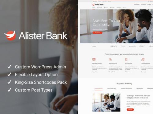 Alister Bank - Credits & Banking Finance WP Theme