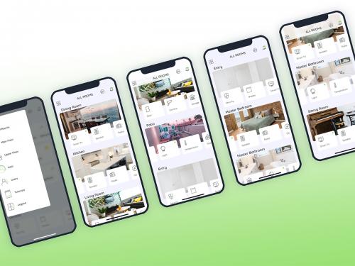 All Rooms Smarthome Mobile UI - FP