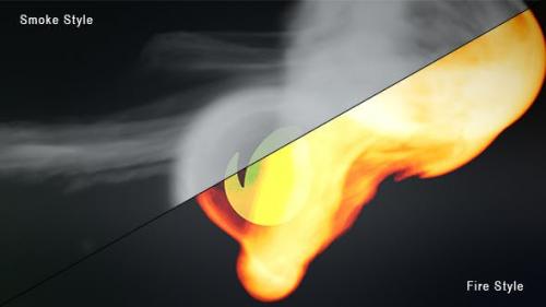 Videohive - Smoke And Fire Logo Reveal - 5177770