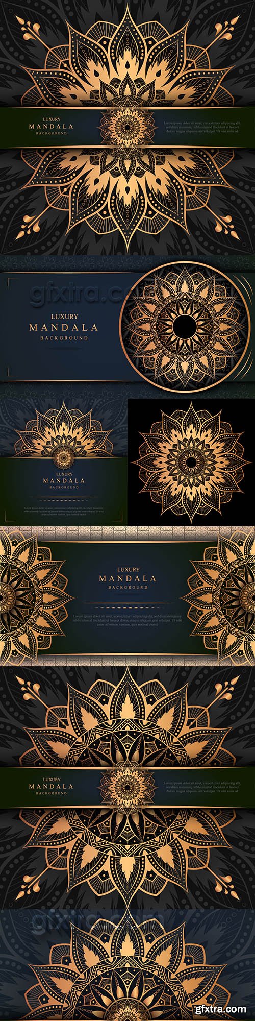 Luxury mandala gold decor Arabic Islamic background 3
