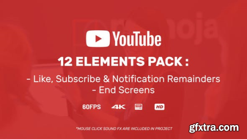 Videohive Youtuber Subscribe Reminder & End Screens 23347592