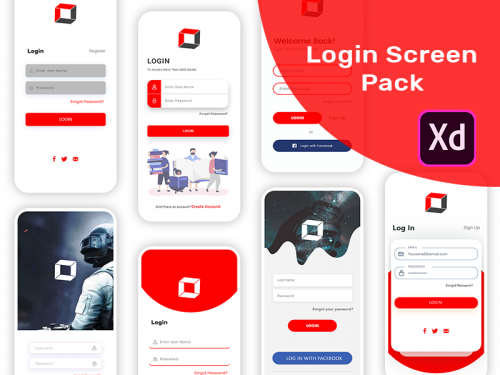 App Login Screen Pack