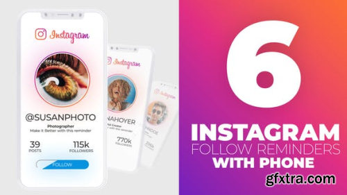 VideoHive Instagram Follow Reminder With Phone 24651602