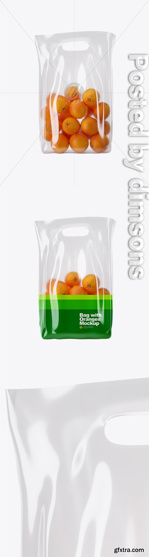 Glossy Bag with Oranges Mockup 30069