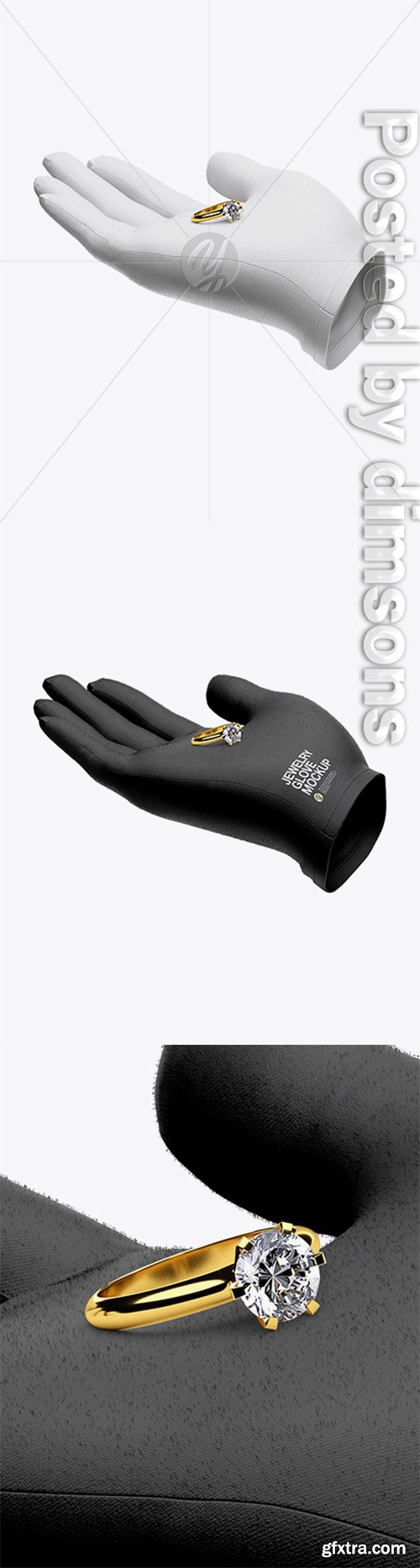 Jewelry Glove w/ Ring Mockup 35610