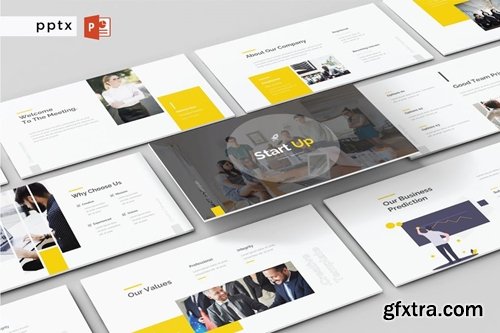 START UP Powerpoint, Keynote and Google Slides Templates