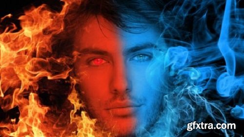 How to do the Fire Ice Manupulation in Adobe Photoshop