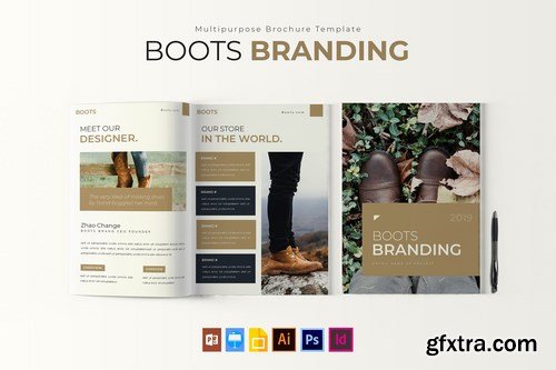 Boots Brand Brochure Template