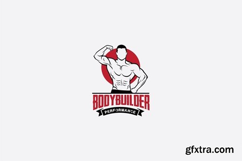 bodybuilder Logo Template