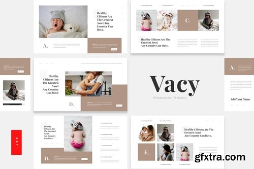 Vacy - Children Vaccine Healthcare Powerpoint, Keynote and Google Slides Templates