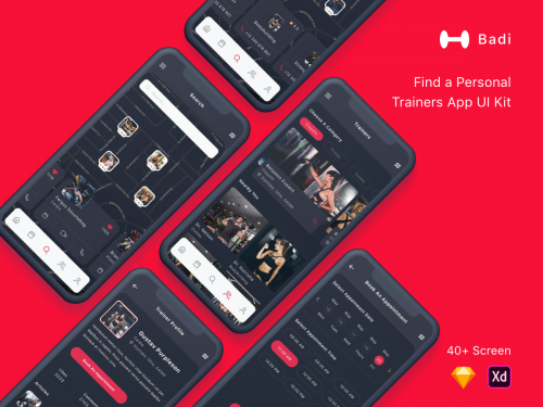Badi - Find a Personal Trainers App UI Kit
