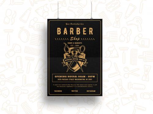 Barber Shop Flyer Template-04
