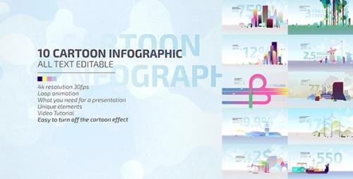 Videohive - 10 Cartoon Infographic / Economic Explainer Video Toolkit 4K / Business Presentation - 20671923