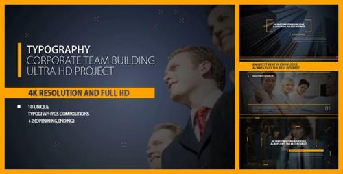 Videohive - Typography Intro/ Corp Team Building/ Business/ Political Meeting/ Economic/ Summit/ Event Promo/ TV - 16131553