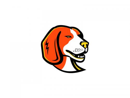 Beagle Hound Dog Mascot