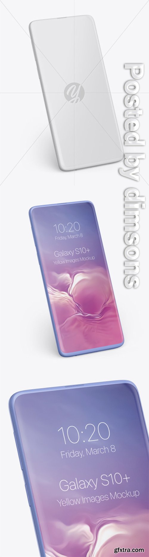 Clay Samsung Galaxy S10+ Mockup 50514