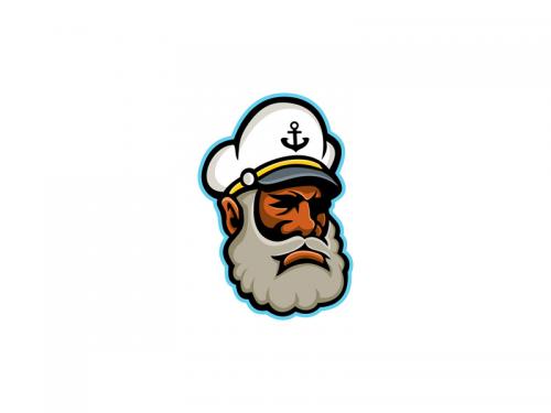 Black Sea Captain or Skipper Mascot