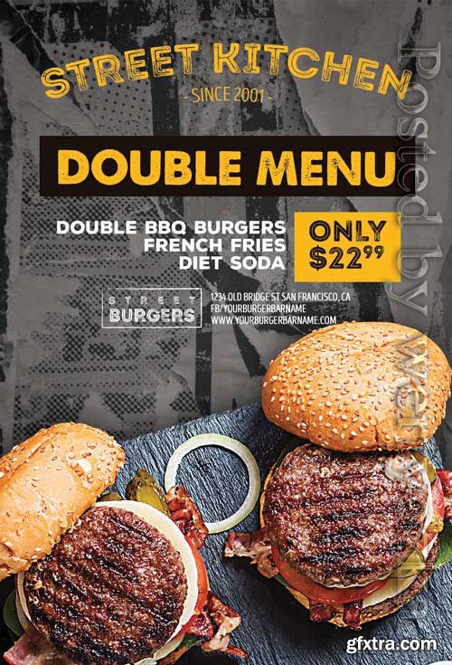 Burger Kitchen - Premium flyer psd template