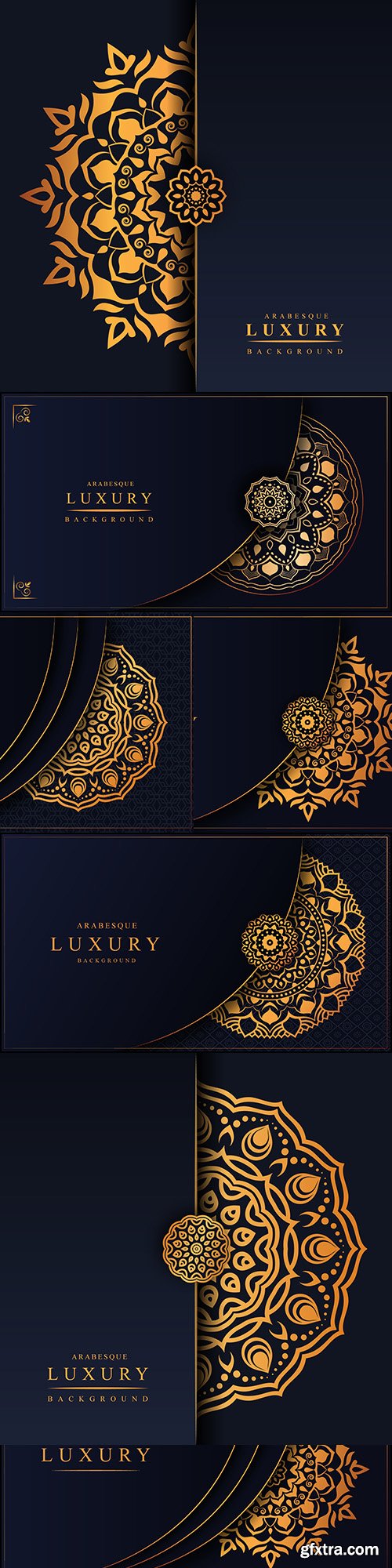 Luxury mandala gold decor Arabic background 5