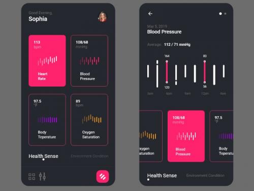 Blood Pressure App UI