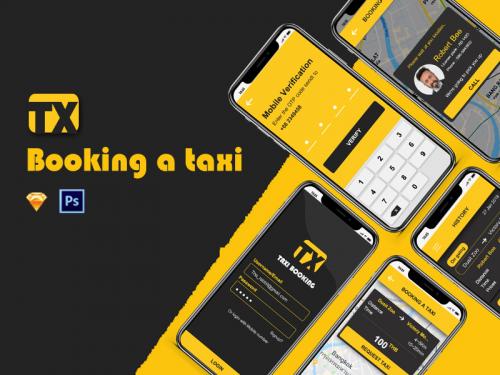 Booking a taxi ui kit