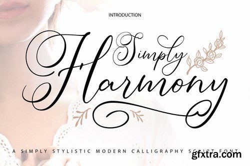 Simply Harmony Stylistic Modern Calligraphy Font