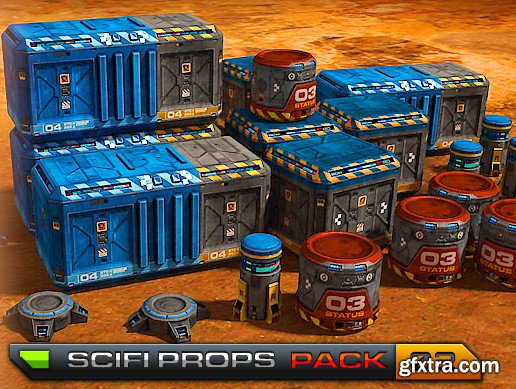 SciFi Base - Props Pack 02