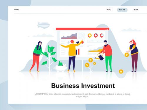 Business Investment Flat Concept