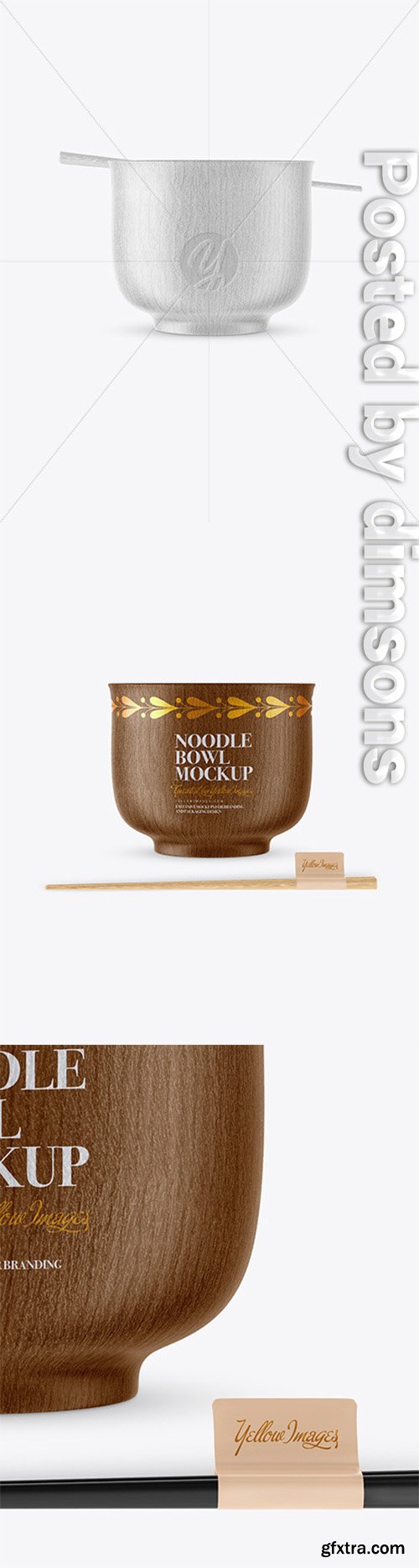 Wooden Noodle Bowl Mockup 51256