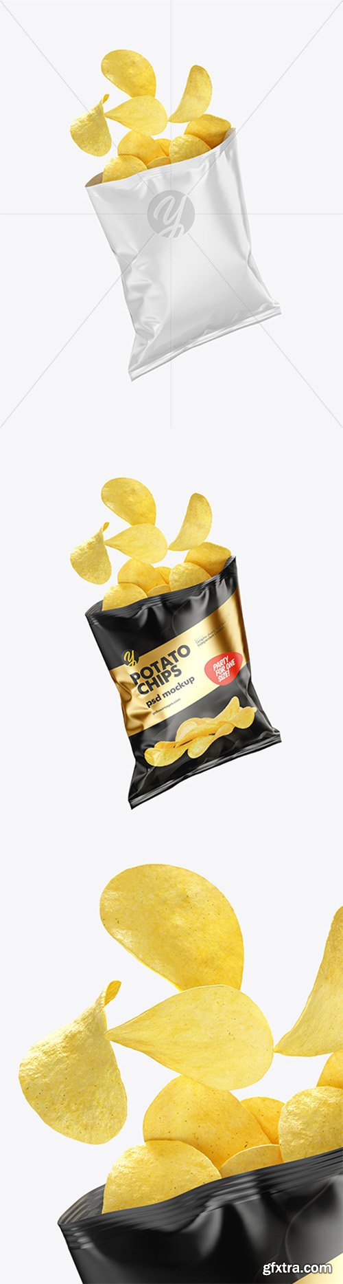 Glossy Bag w/ Chips Mockup 51784