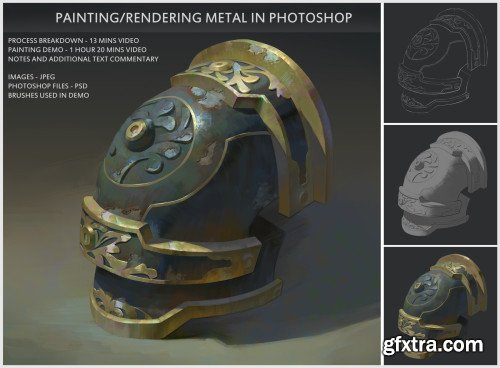 Artstation - Painting/Rendering metal in photoshop