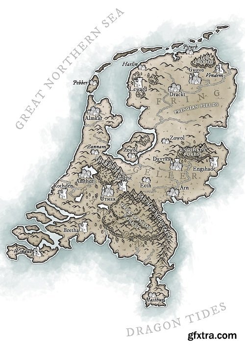 Fantasy Maps in Photoshop Part III: Icons and Labels