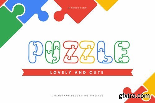 Puzzle - Fun Children Typeface