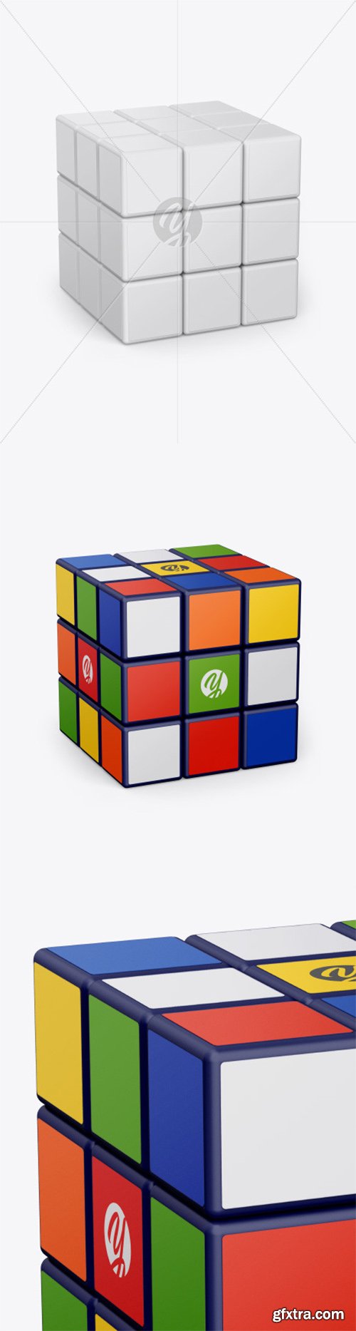 Glossy Rubik\'s Cube Mockup 51998