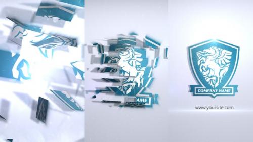 Videohive - Crystal Parts Logo Sting - 25135182