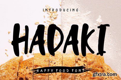 Hadaki - Happy Food Font