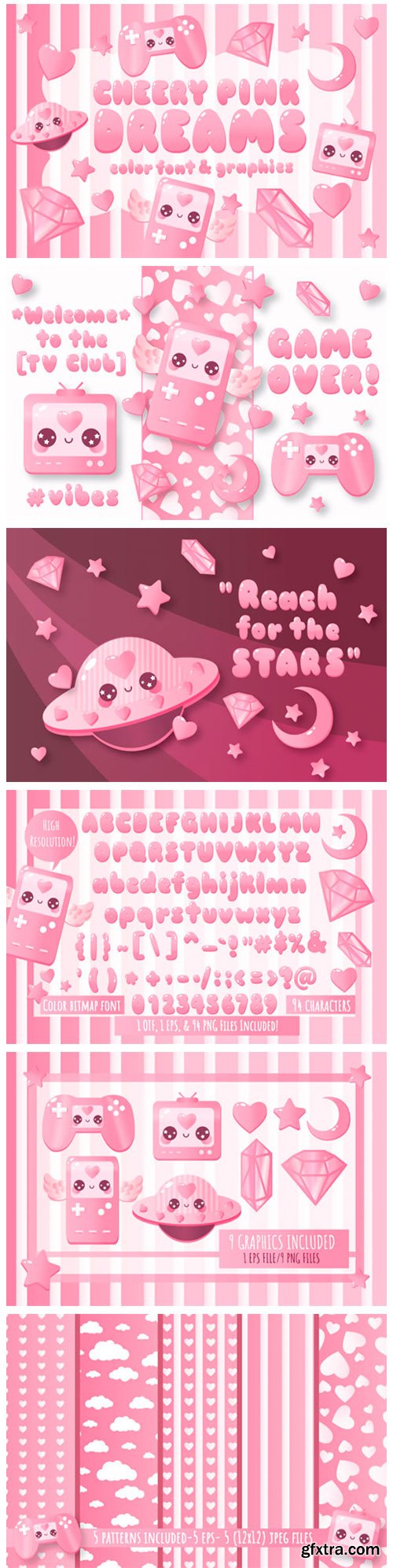 Cheery Pink Dreams Font