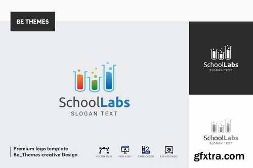 School Labs Logo Template