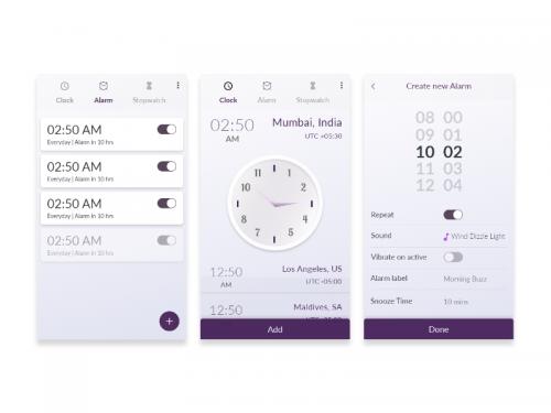Clock App with Alarm Feature