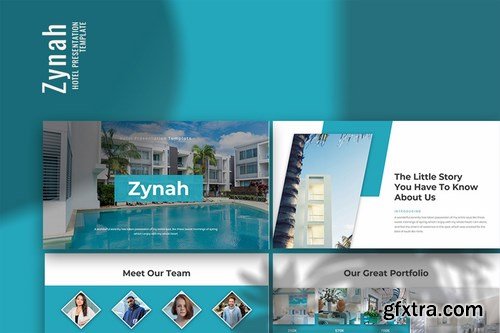 Zynah - Hotel Powerpoint Google Slides and Keynote Templates