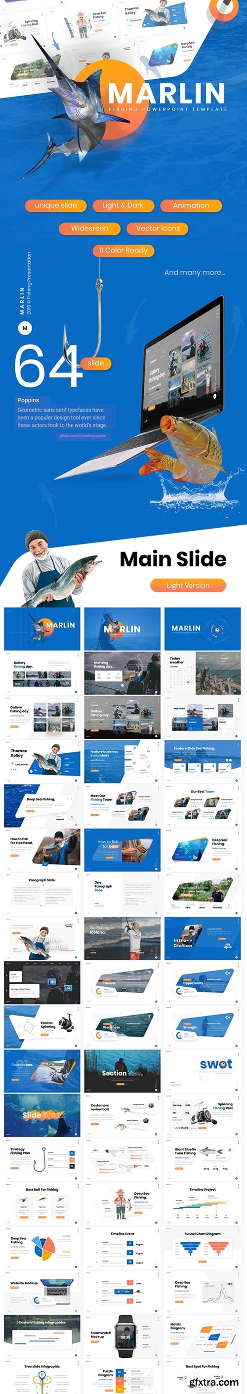 GraphicRiver - Marlin Fishing Presentation PowerPoint Template 24488823