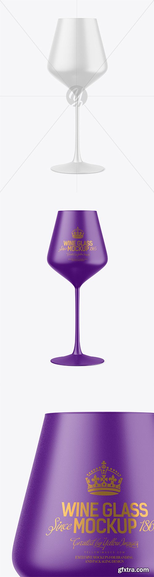 Matte Wine Glass Mockup 51915