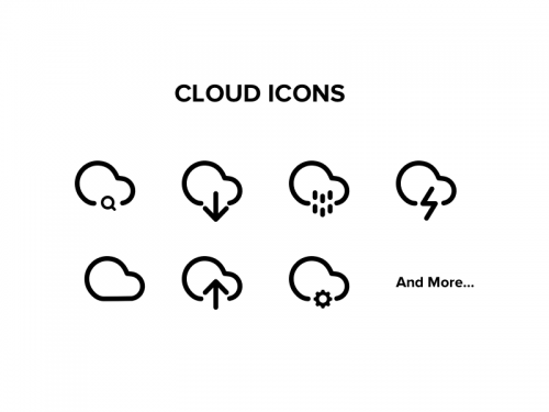 Cloud Icons Multiuse