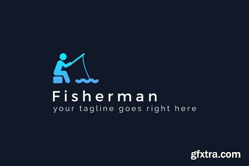 Fisherman - Fishing Logo Template