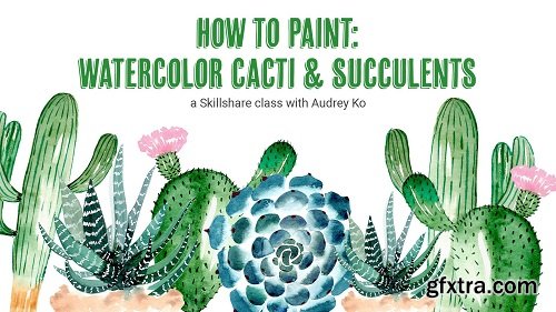 How to Paint: Watercolor Cacti & Succulents