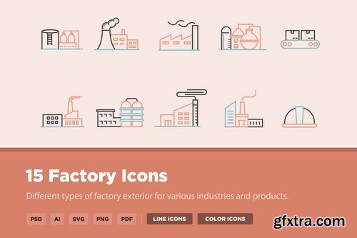 15 Factory Icons