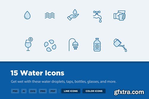 15 Water Icons