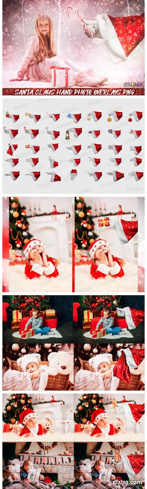 Christmas Overlays Santa Claus Hand 2320709