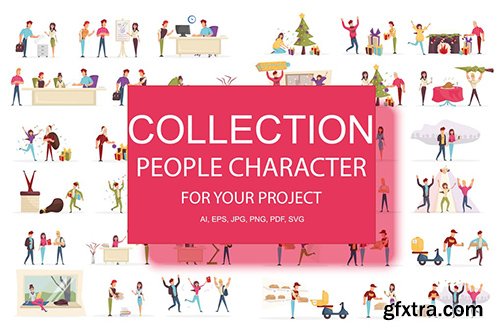 BIG Collection Cartoon People Character